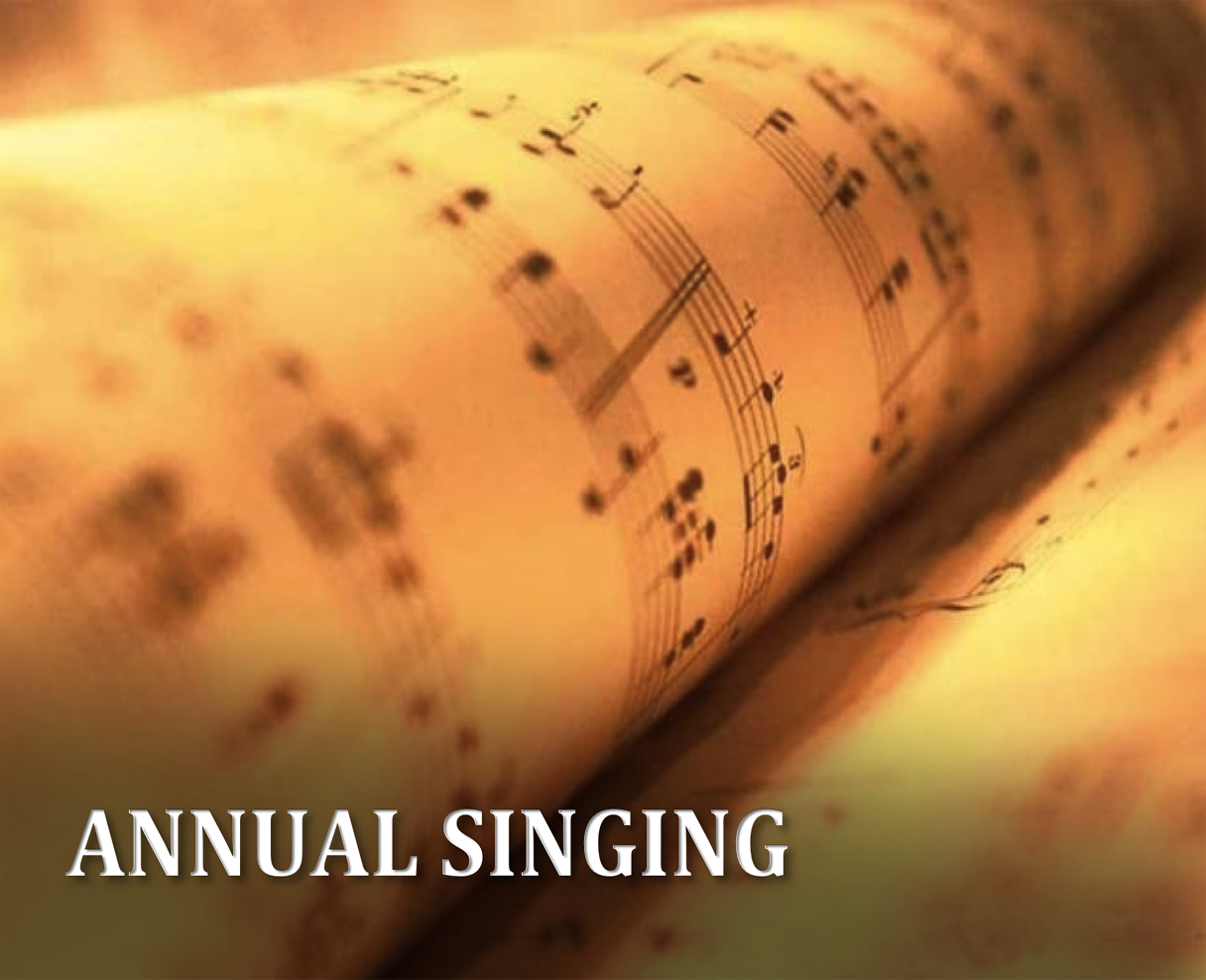 Annual Singing photo.